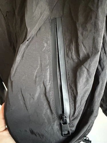 Calvin Klein Jeans Men's Windbreaker Jacket XXL Black Hooded Lightweight Zip NWT image 2