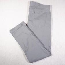 Old Navy Chinos Men's Pants Slim 40x32 Gray Flat Front Built in Tough