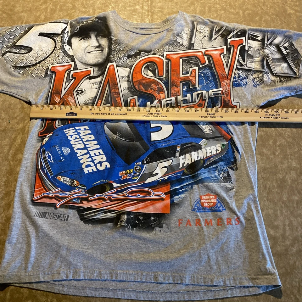 Kasey Kahne Nascar Racing T Shirt XL Farmers Insurance Double Sided Graphic Tee - Image 4 of 4