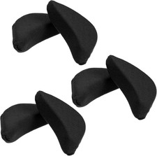 Adjustable Shoe Filler Inserts for Women - 3 Pairs of Toe Cushions Black 