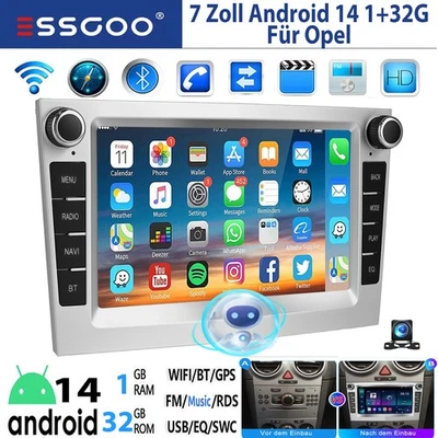 Android14 Carplay Für Opel Astra H Corsa C D Vectra Zafira B Autoradio GPS 1+32G - Bild 1 von 4