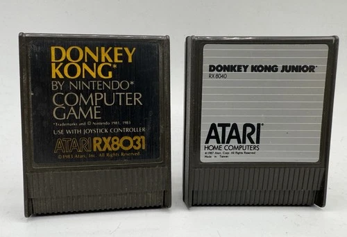 Donkey Kong & DONKEY KONG JUNIOR Atari 400/800/XL/XE Game cartridge tested