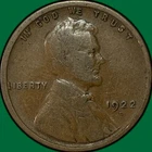 1922-D Lincoln Wheat Cent Very Good VG Coin #34833