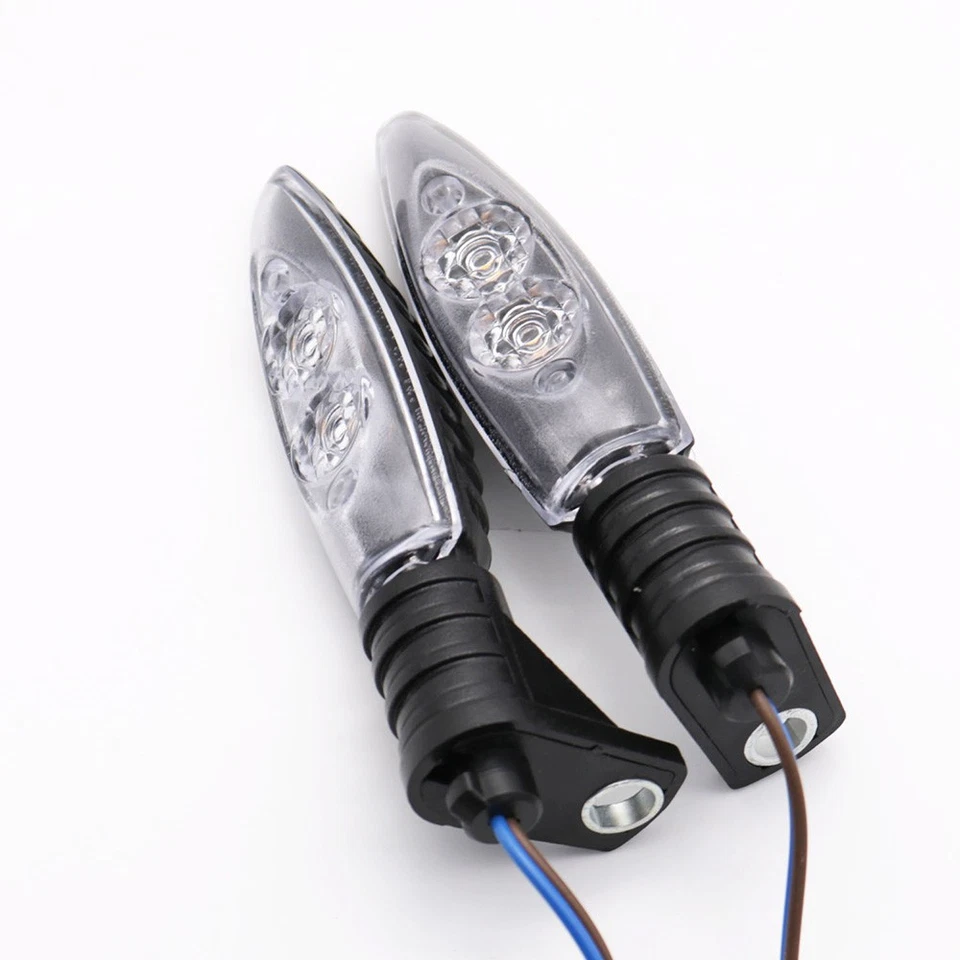 Kit de luces LED indicadoras de giro delanteras para moto BMW R1200GS F800R Foto 2 de 4