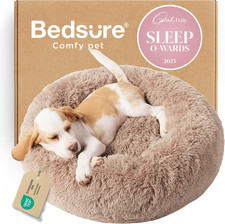 Bedsure Calming Dog Bed for Small Dogs - Donut Washable Small Puppy Bed, 23 Inch