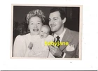 BETTY HUTTON TED BRISKIN & DAUGHTER ORIGINAL 6.5X8.5 PHOTO 1947 FAMILY PORTRAIT