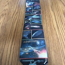 STAR TREK Ralph Marlin Vintage 1996 Ship Montage Neck Tie - Made in USA