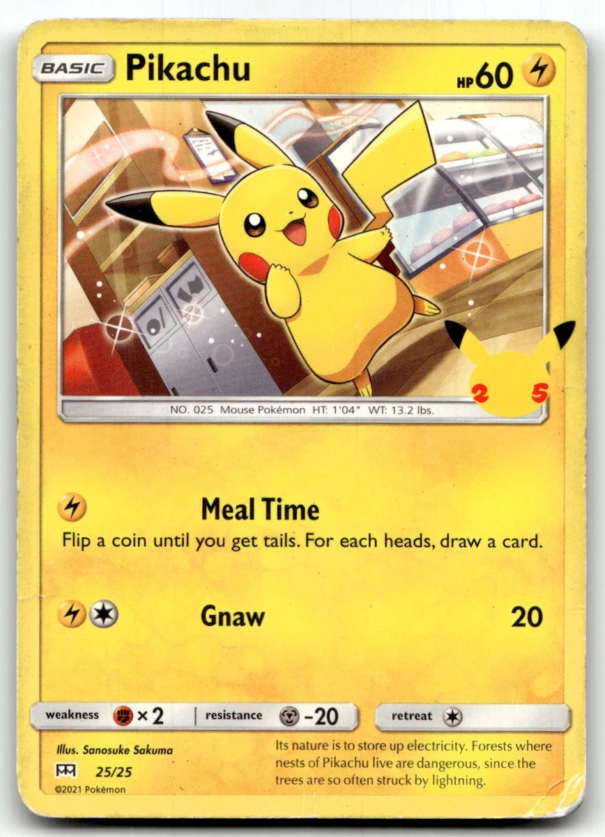 ポケモンカード ピカチュウ 25/25 プロモ　25th マクドナルド Pikachu 025/025 McDonald's 25th Anniversary for sale | eBay