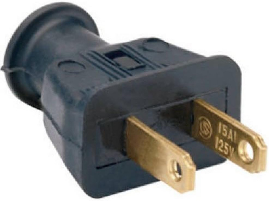 Legrand- 183BKCC20 15-Amp Residential Two Wire Plug. Good for Light Duty Applica