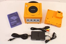 Nintendo Gamecube Orange Console US JPN Region Gameboy Player Startup Disc AC AV
