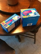 New VINTAGE Mentadent Toothpaste Lot 3 Advanced Whitening Mint Base Dispenser