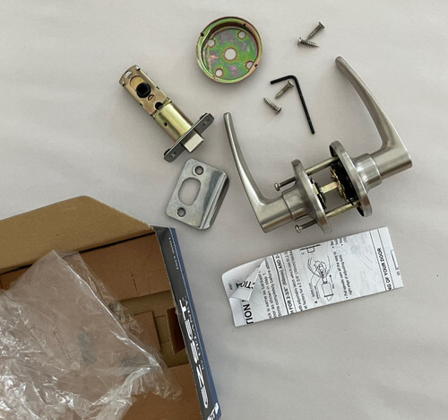 Delaney passage Latch Satin Nickel, all pieces included for 1 set in pic - AS IS