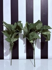 💚 Artificial Foliage Flowers Floral Bunch Bouquet Filler Leaves Decor x2