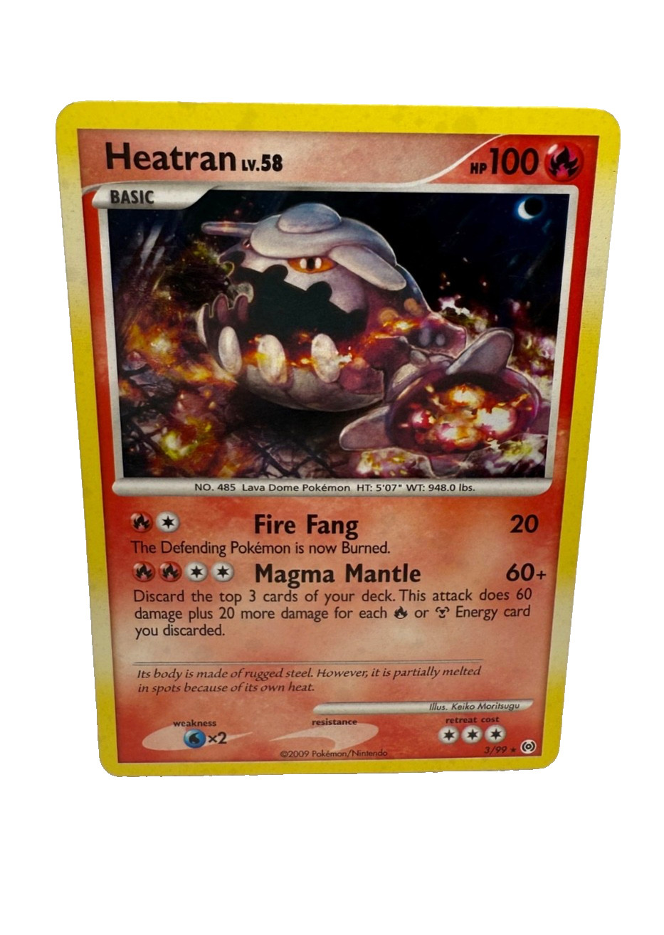 Heatran 3/99 Rare Platinum Arceus Holo Pokemon Card Pokemon TCG