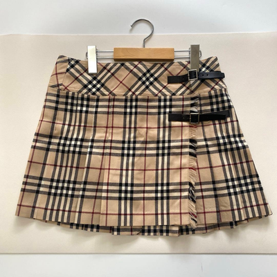 BURBERRY BLUE LABEL チェック柄キュロット 38 BURBERRY BLUE LABEL