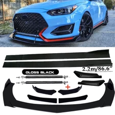 For Hyundai Veloster Front Bumper Lip Spoiler Splitter Car Body Rear