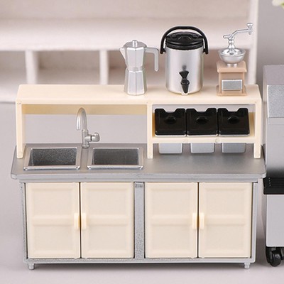 1/12 Dollhouse Milk Tea Workbench Miniatur for Life Szenen Szenen