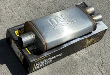 MagnaFlow Performance Exhaust Muffler 11148: 2.25"/2" Inlet/Outlet, 3.5x7x14"