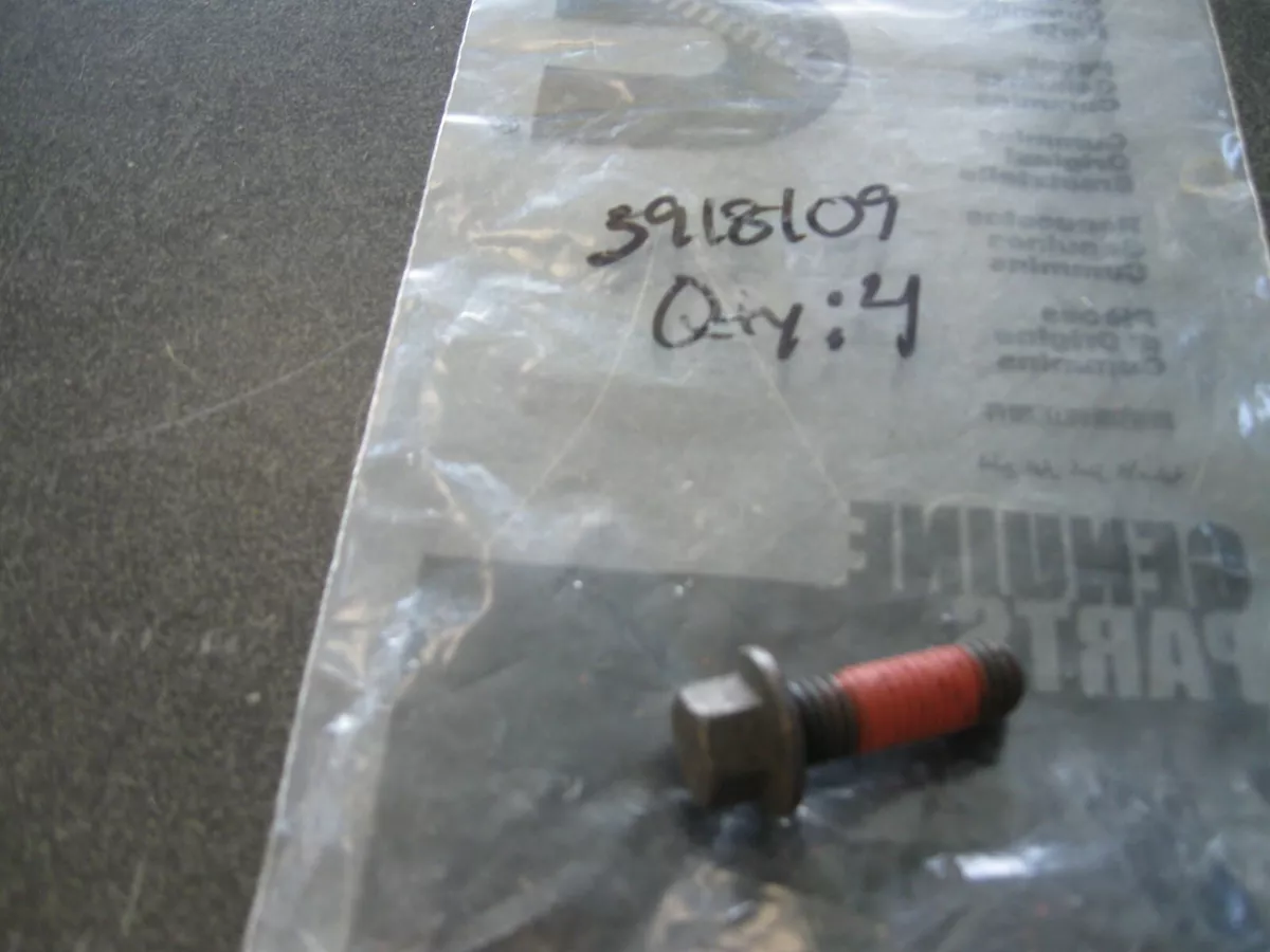 CUMMINS CAP SCREW PART NUMBER 3918109 JA22 | eBay