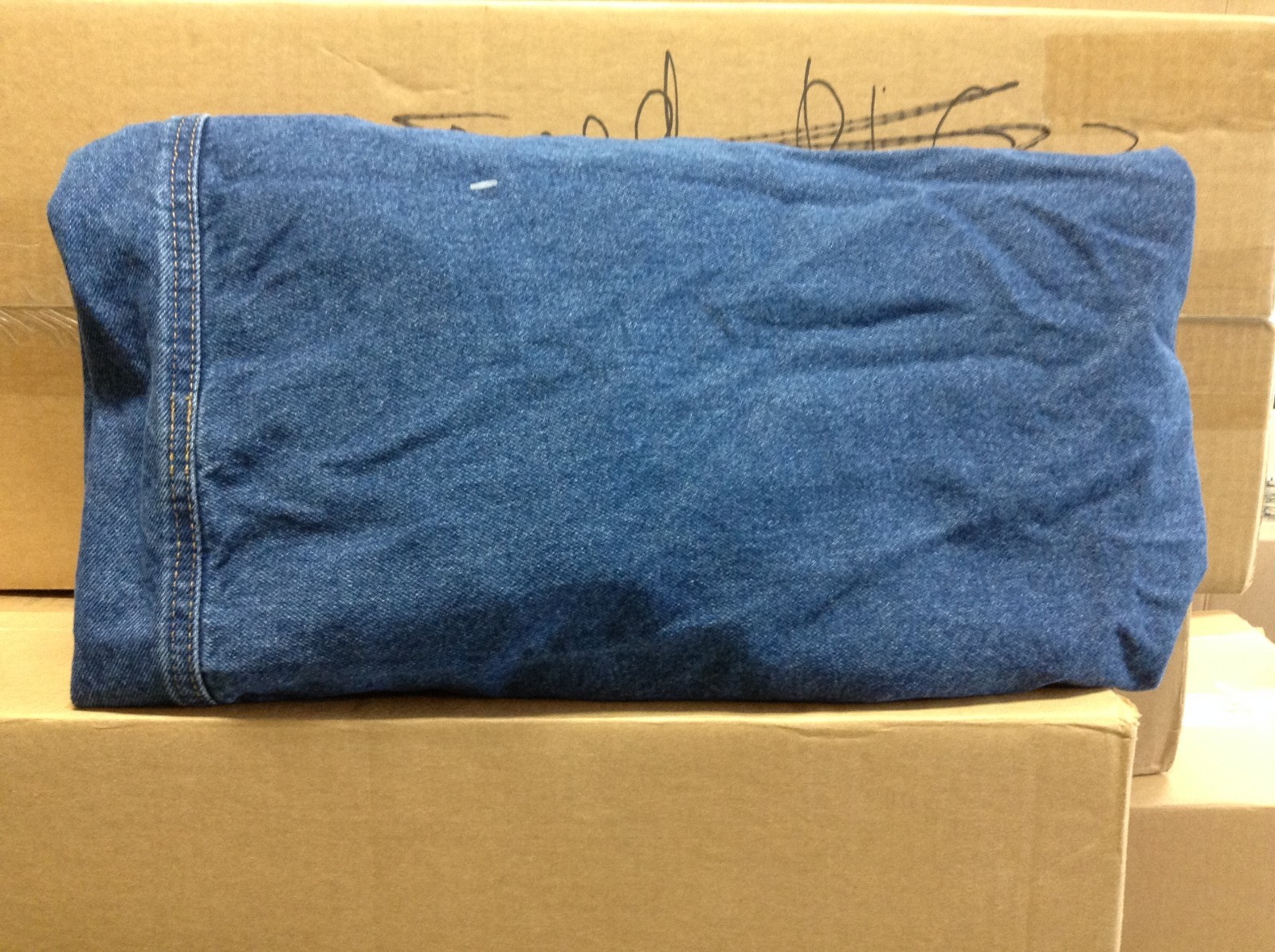 Pottery Barn Cowhide X Stool Ottoman Foot Bench Animal Hair Cow