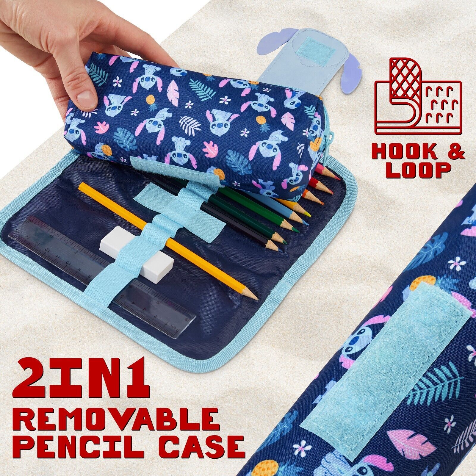 Trousse Scolaire Transparente PVC Noir - Pour Examens, École Et Voyage