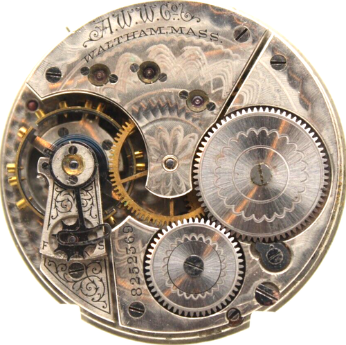 1897 WALTHAM TASCHENUHRWERK 8252369 GRADE 28 16s 15j (JK3)