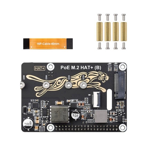 PCIe To M.2 Adapter For RPi 5 Power over Ethernet For NVMe 2230/2242/2260/2280 - Photo 6/8