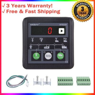 MEBAY ATS220 8-36V ATS Controller Automatic Transfer Switch Controller LED