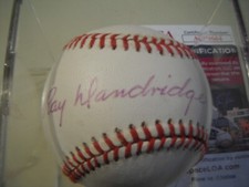 Ray Dandridge Autograph AL Brown Ball Hall of Famer Certed JSA Negro League
