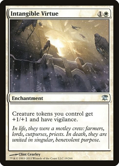 Intangible Virtue 4x *PLAYSET* MtG Innistrad SP/NM