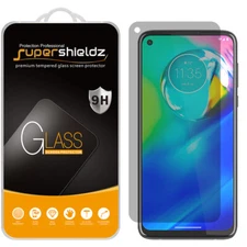 [2-Pack] Privacy Tempered Glass Screen Protector for Motorola Moto G8 Power