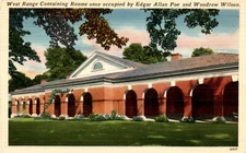 West Range Edgar Allan Poe Woodrow Wilson City News Store Charlottesvil Postcard