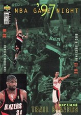 Portland Trail Blazers NBA Game Night Upper Deck 1997 Basketball Card #177