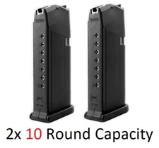 Glock 19 9-mm 10 Round Capacity Pistol Mag-azine 2-pack Factory OEM New MF10019