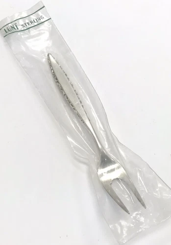 Sterling Flatware Lunt Lace Point Short Handle Pickle/olive Fork 5 5/8”