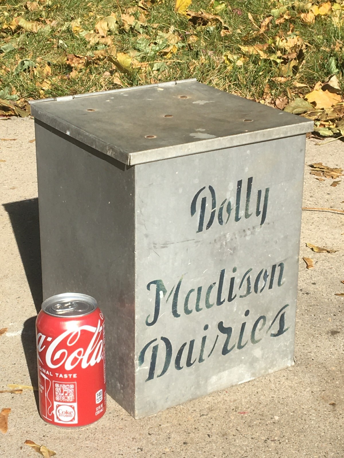 Vintage Dolly Madison Dairies Milk Dairy Milkman Metal Box eBay
