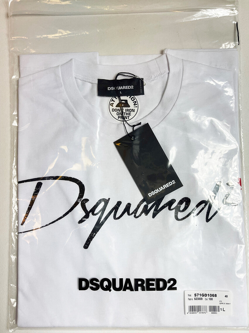 Dsquared2 ロコフリントクルネックTシャツ S71GD1058S23009 100 New DSQUARED2 S71GD1068-S23009 100 Cool T-Shirt | eBay
