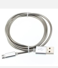 Charger Cord 3ft Metal USB Cable Power Wire MicroUSB Sync Fast for ATT  Verizon