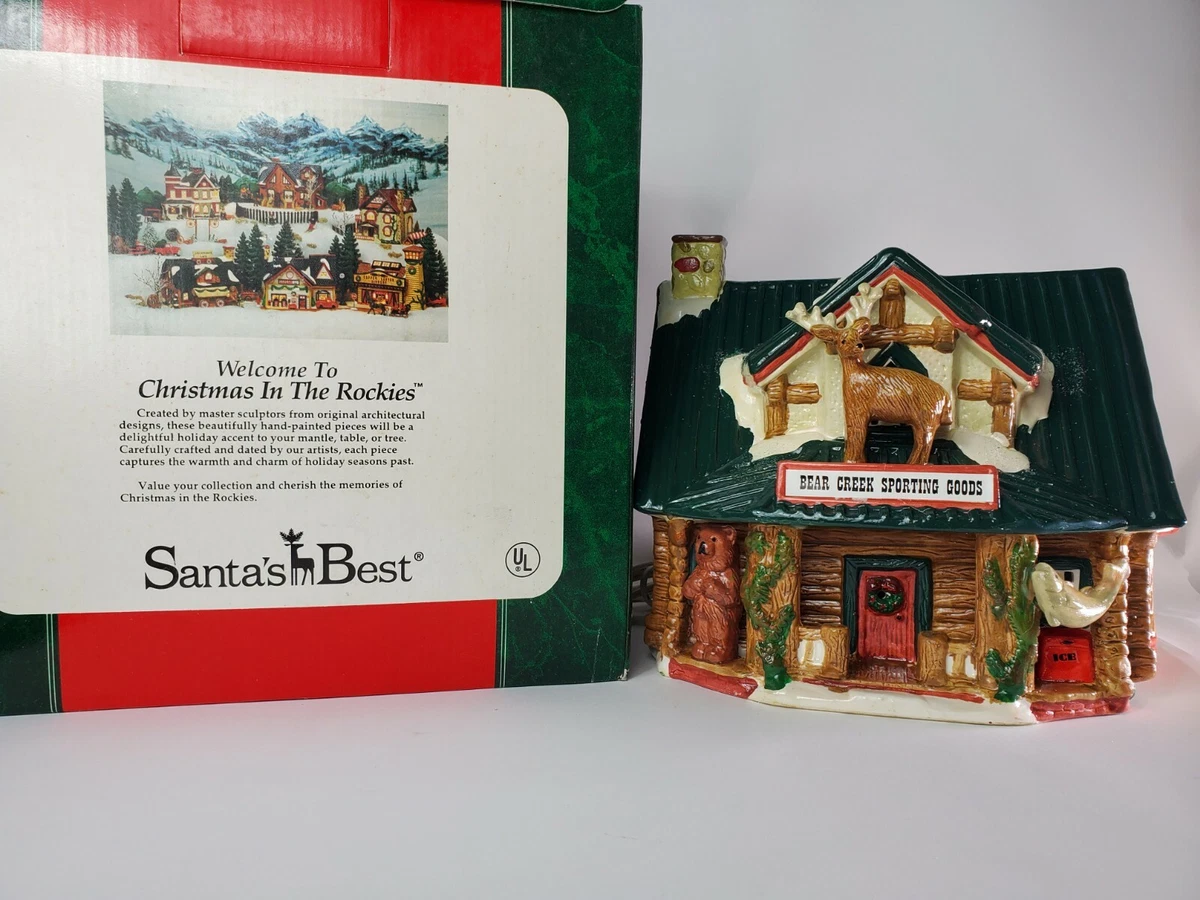 Santa's Best Christmas in the Rockies Bear Creek Sporting Goods Lighted House