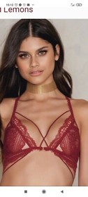 For Love And Lemons Skivvies Elsa Bralette (small) And Briefs (medium)