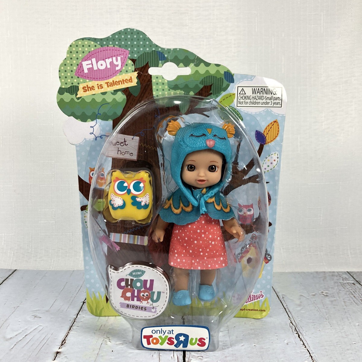 Flory With Owl Chou Chou Birdies by Zapf Creation Mini Doll Set Toy Gift  12cm