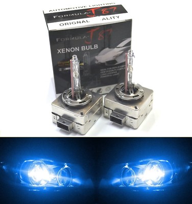 Xenon HID D1S Two Bulbs Headlight 10000K Blue Bi-Xenon Replacement Show Color OE