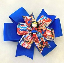 Beautiful Wonder Woman Girl inspired hair bow for girls.