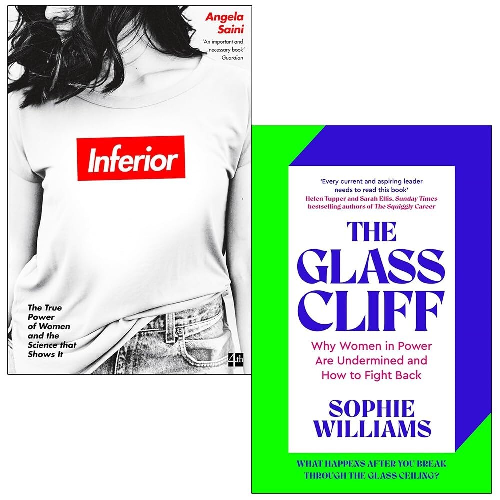 Inferior By Angela Saini ,Glass Cliff By Sophie Williams 2 Books Collection Set