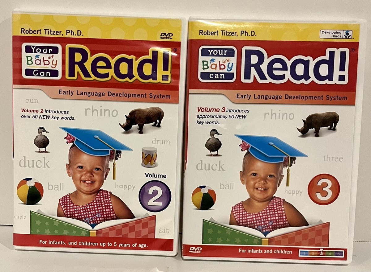 2008 Lot Of 4 Your Baby Can Read Early Language Development System