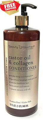 BIG Beauty Untouched Castor Oil  & Collagen Conditioner 32  FL oz