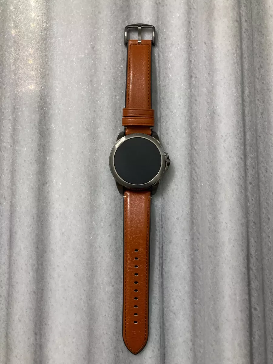 Fossil Men's Gen 5E 44mm Smartwatch - Brown Leather - FTW4055