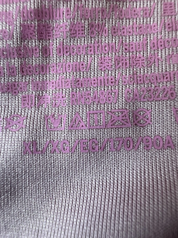 Cueca de biquíni Victoria's Secret Shine Strap Escondido brasileira roxa tamanho XL - Imagem 3 de 4