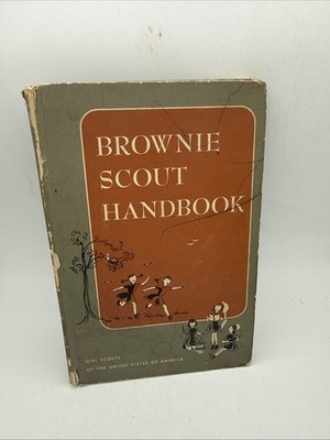VTG 1959 Fifteenth Impression Brownie Scout Handbook hardcover