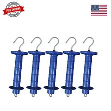 5 Pack Electric Fence Insulated Plastic gate Handle with Internal Spring and ...